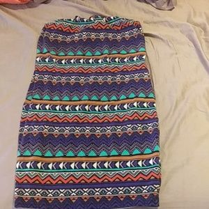 Tribal print dress